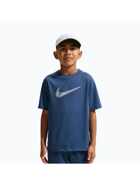 Gyerek póló Nike Multi Dri-Fit mystic navy/white. Méret: fehér