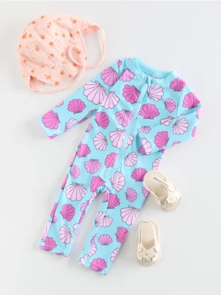 Reserved Salopetă de baie acvamarin