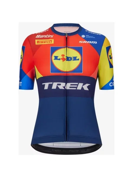 Koszulka rowerowa damskie Lidl-Trek krótki rękaw XS niebieski