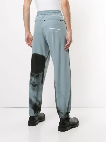 Pantaloni Undercover cu imagine alergare albastru