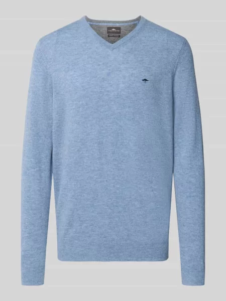 Sweter z dzianiny o kroju regular fit z mieszanki bawełny z dodatkiem kaszmiru Fynch-hatton
