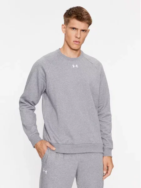 Majica dugih rukava Under Armour s melange uzorkom od flisa siva
