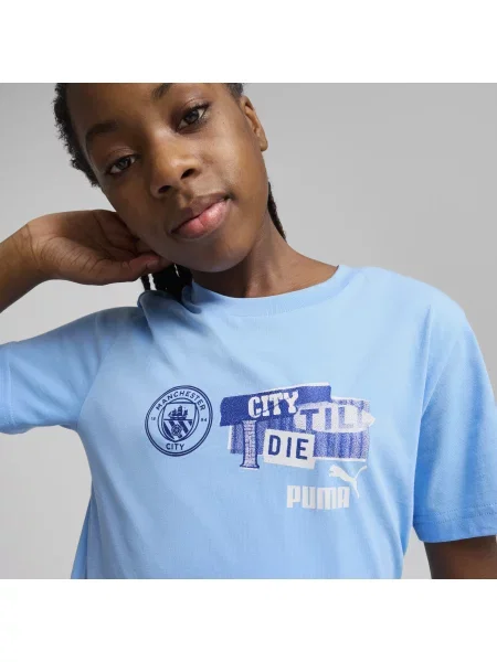 PUMA Młodzieżowa koszulka Manchester City ftblNRGY Odzież niebieski