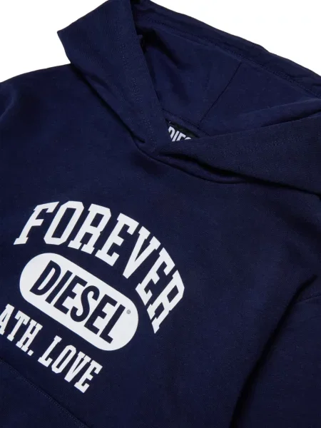 Bluza z kapturem dziecięca Diesel niebieska