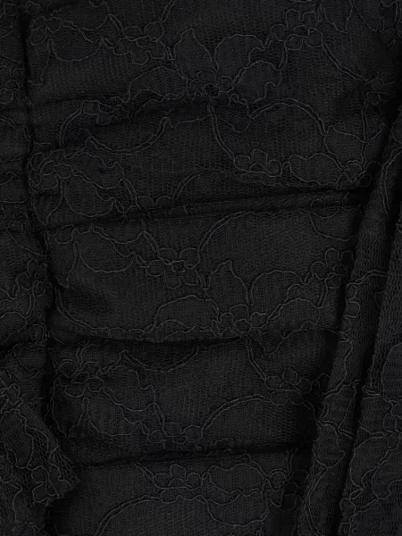 Яке Comme Des Garçons с волани с дантела черно