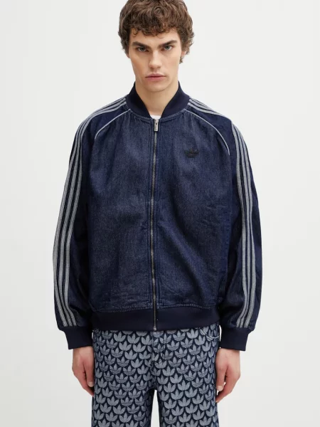 Adidas Originals Adicolor loose SST μπλούζα με ντένιμ μπλε
