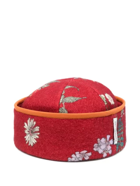 Căciulă Mantero 1902 cu model floral cu imagine roșu