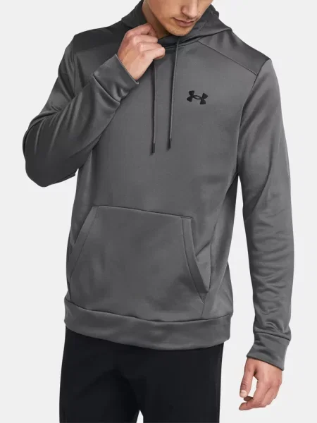 Hanorac cu glugă Under Armour din fleece gri