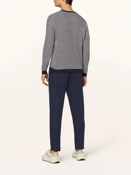 Strokesman's Sweter blau biały