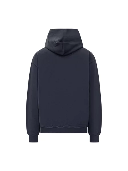Bluza z kapturem Marni z logo niebieska