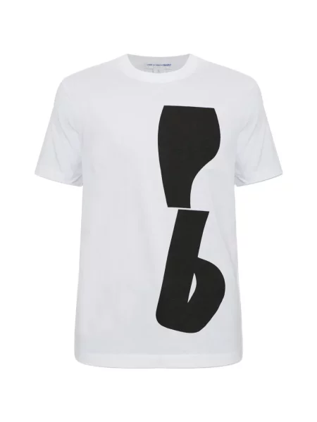 Tricou Comme Des Garçons Shirt cu imagine alb