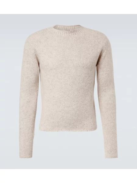 Pulover Auralee din cașmir bej