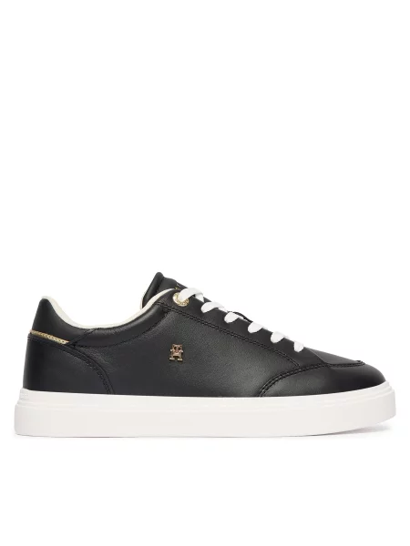 Laisvalaikio batai Tommy Hilfiger Th Chic Cupsole juoda