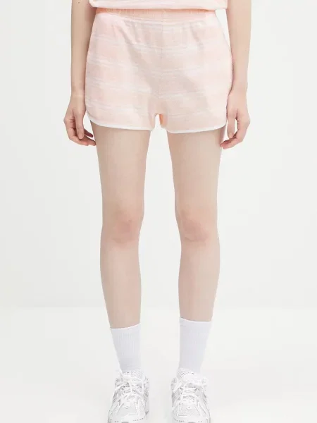 Sporty & Rich pantaloni scurți din Src Terry cu imprimeu high waist roz