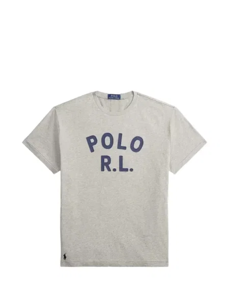 Мрежеста поло тениска Polo Ralph Lauren на райета сиво