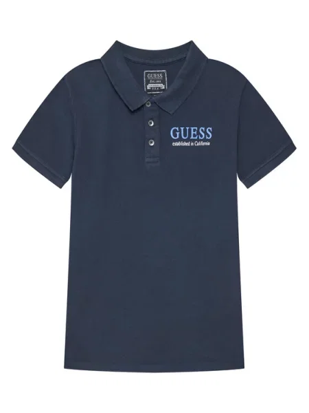 Guess Поло Regular Fit cиній