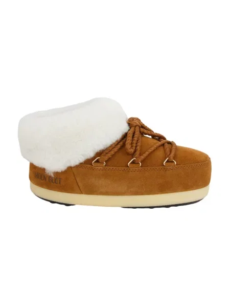 Śniegowce Moon Boot Evx Mule Suede cognac/natural brązowe