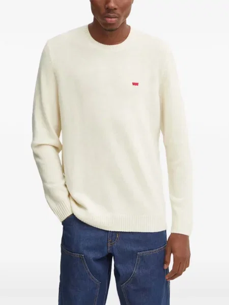 Scurt pantaloni scurți Levi's® cu broderie cu dungi alb