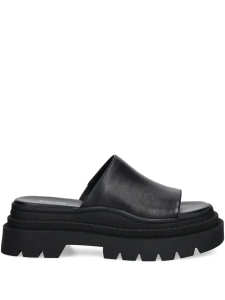 Кожено портмоне Michael Michael Kors с връзки с принт кафяво