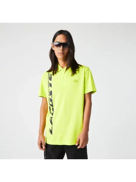 Lacoste Koszulka Polo O Regularnym Kroju Markowa Piqué żółta