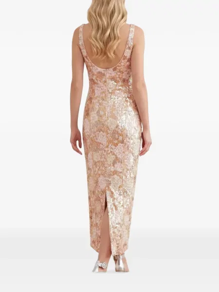 Rochie Needle & Thread cu paiete cu model floral roz