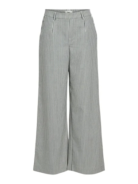 OBJECT Pantaloni OBJLISA gri alb