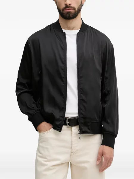 Geacă bomber Armani Exchange cu broderie negru