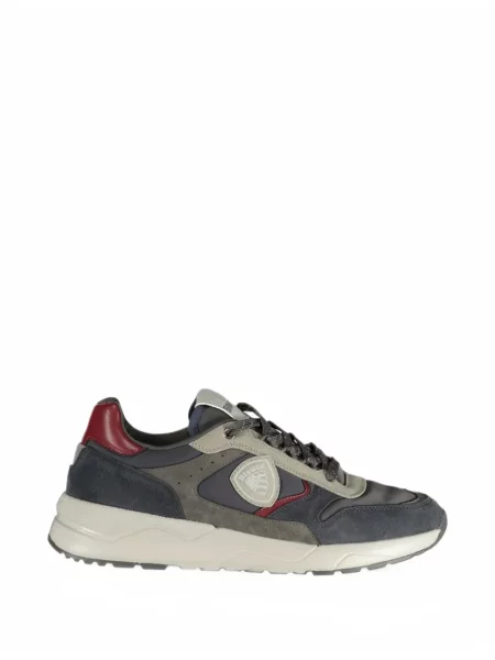 Sneakerși Blauer cu autograf albastru