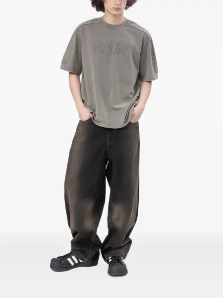 Tricou Adidas cu autograf gri