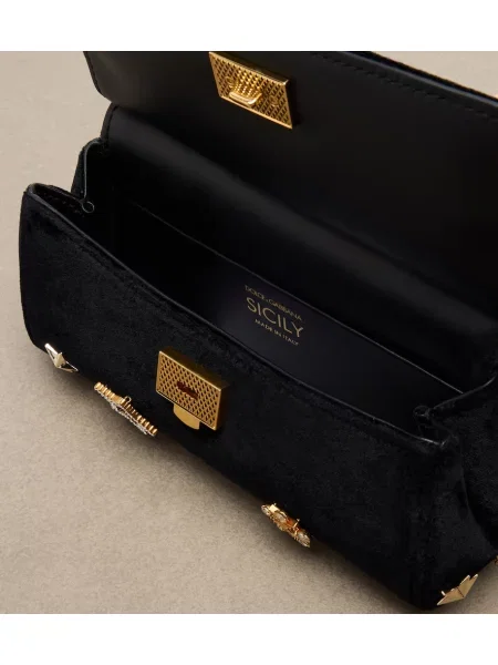 Bársony felső Dolce&gabbana fekete