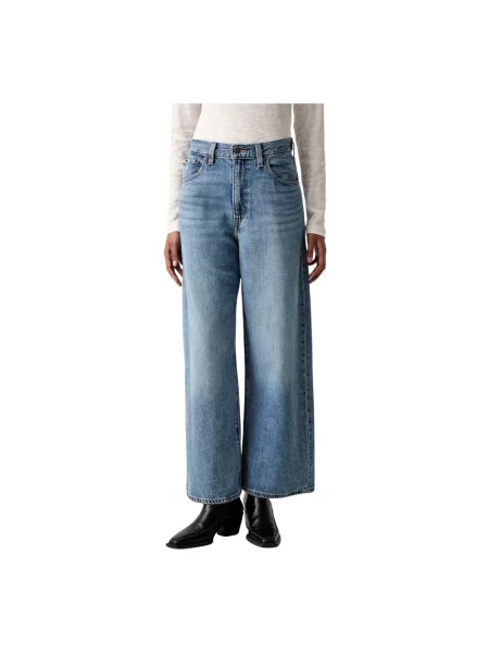 Szerokie jeansy Levi's niebieskie