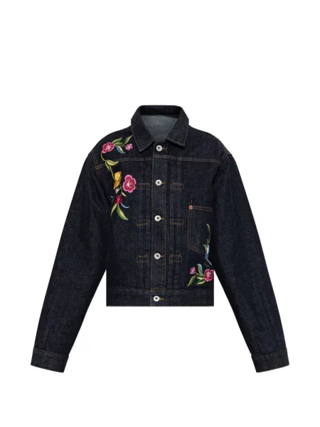 Geacă de blugi Kenzo cu model floral albastru