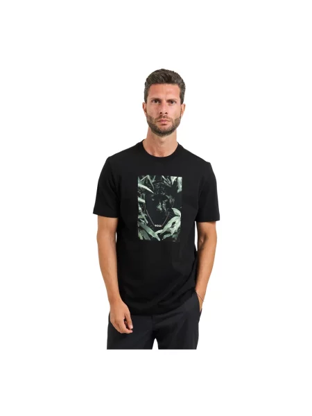 BOSS T-Shirt Te_Animali czarny