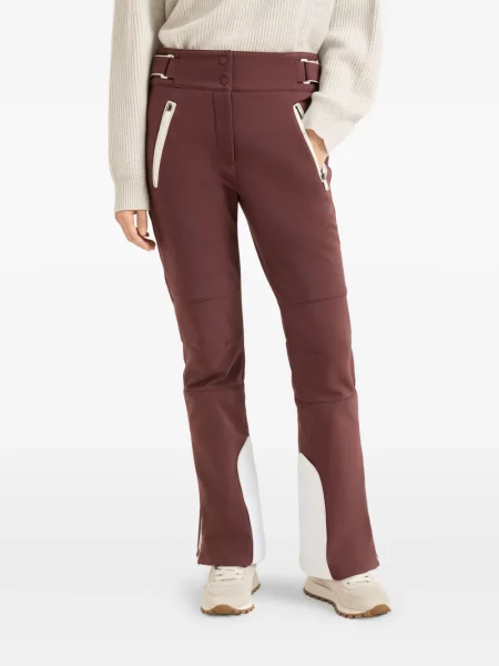 Cu centură pantaloni Brunello Cucinelli maro