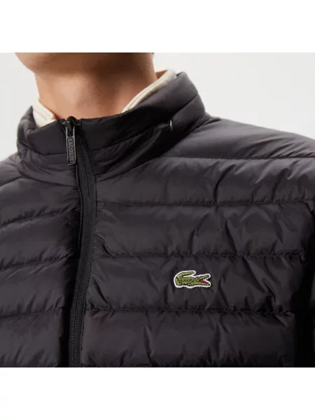Lacoste Kurtka Ze Stójką Pikowana czarna