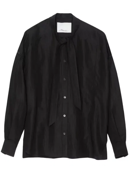 Cămașă 3.1 Phillip Lim din poplin negru