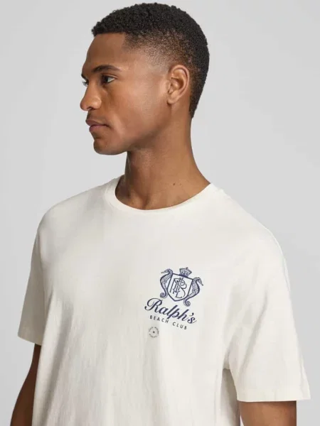 T-shirt o kroju regular fit z czystej bawełny Polo Ralph Lauren biała