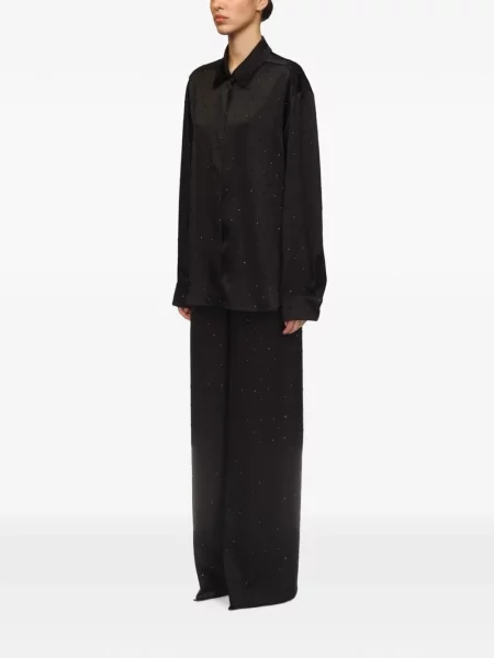Stras pantaloni David Koma negru