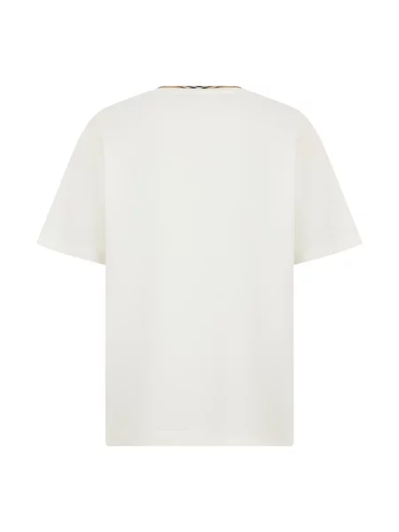 Koszulka Burberry w kratę biała