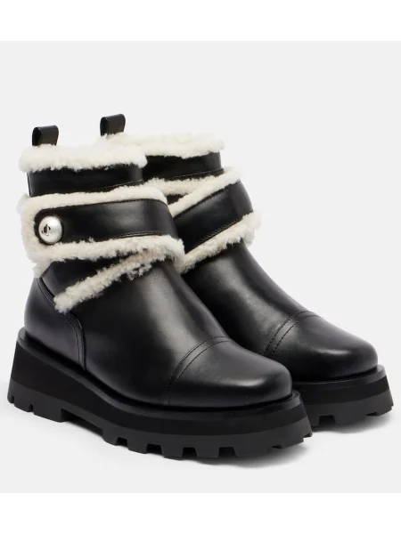 Cizme scurte Jimmy Choo din piele negru