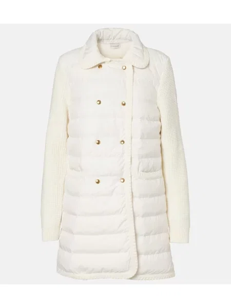 Kardigan Moncler wełniany biały