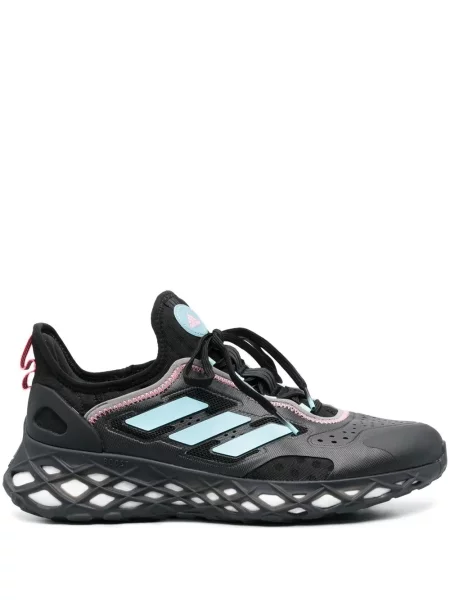 Sneakerși Adidas cu șireturi din dantelă negru