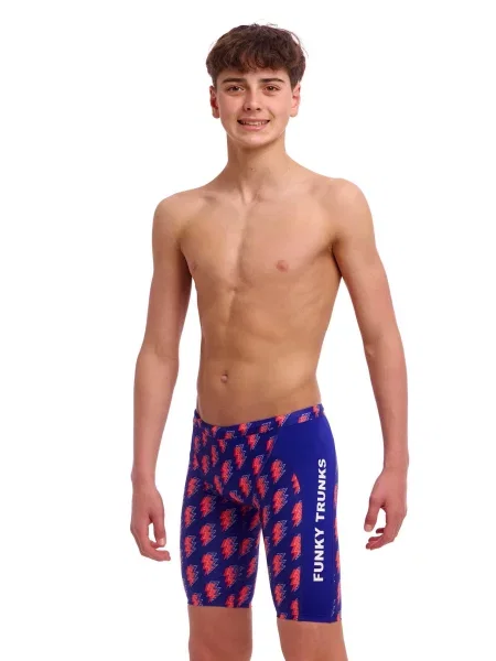 Spodenki FUNKY TRUNKS Flash jammery chłopięce czerwone