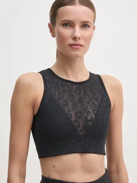 Reebok Sutien Bralette Mesh Bralette negru