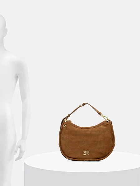 Кожаная сумка Ermanno Scervino коричневая