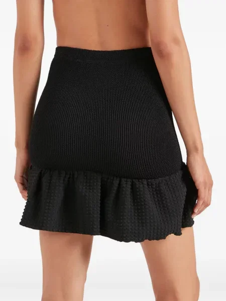 Пеплум мини пола Hunza G черно