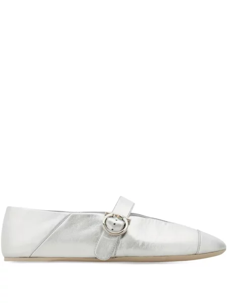 Balerini Ferragamo argintiu