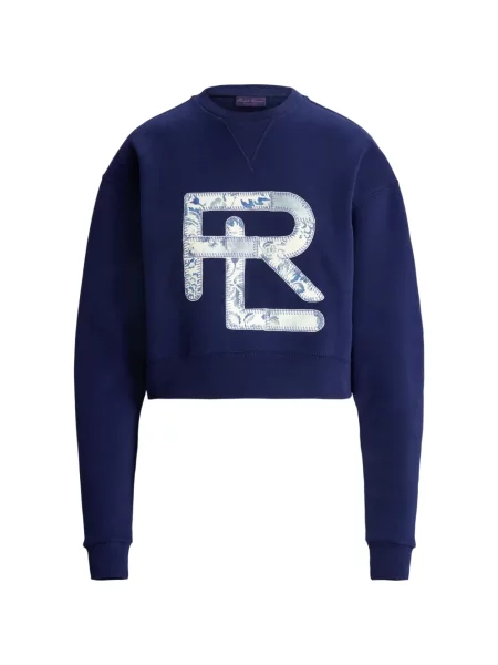 Cropp pulover Ralph Lauren Collection cu model floral albastru