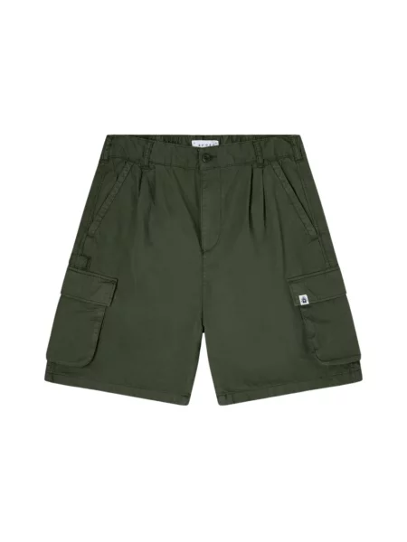 Krótkie szorty cargo Edwin z twillu zielone