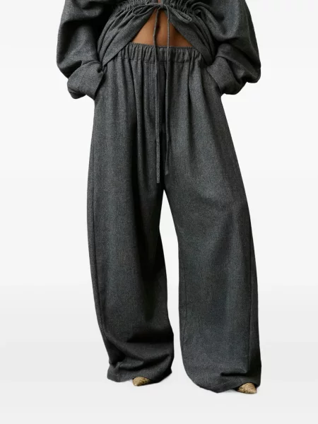 Pantaloni Thelatest cu cordon gri